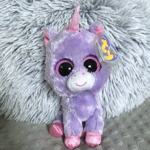 TY Beanie Boos RARE & RETIRED 6" Unicorn: Rainbow